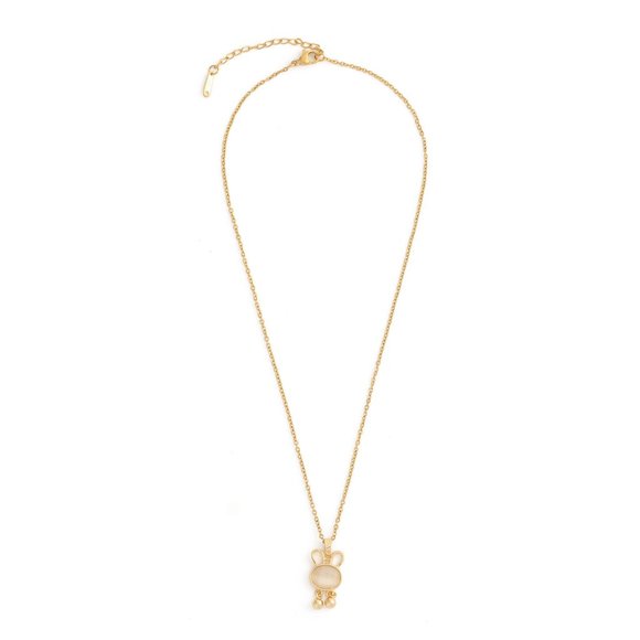 New 18K gold pearl necklace